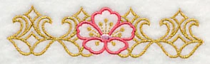 Sashiko Cherry Blossom Border - Image 4
