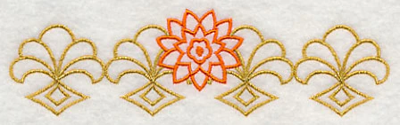 Sashiko Chrysanthemum Border - Image 3