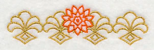 Sashiko Chrysanthemum Border - Image 4