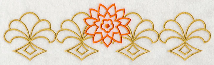 Sashiko Chrysanthemum Border - Image 5