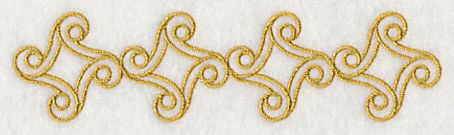 Sashiko Swirls Border - Image 3