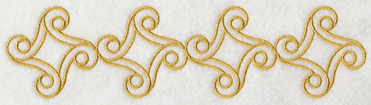 Sashiko Swirls Border - Image 5