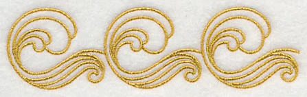 Sashiko Waves Border - Image 3