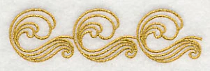 Sashiko Waves Border - Image 4