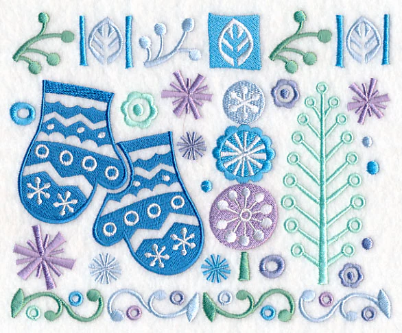 Scandinavian Mittens Panel - Image 5