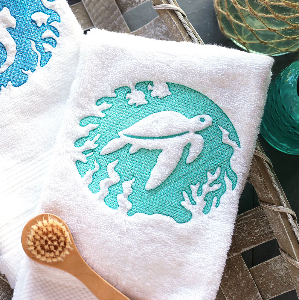 Serene Ocean Creatures (Embossed) Design Pack - Image 3