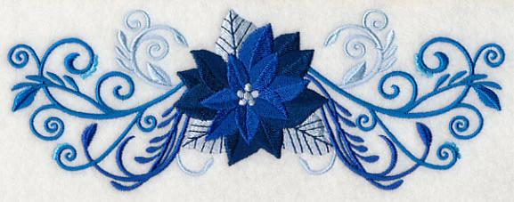 Shades of Blue Poinsettia - Image 3