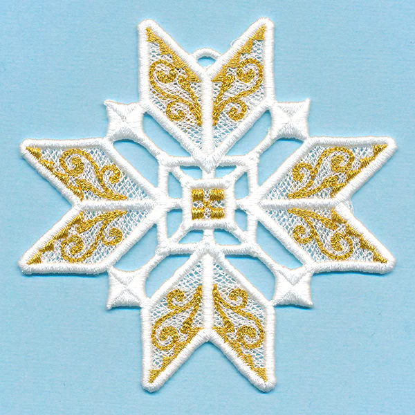 Shimmering Christmas Ornament (Lace) - Image 2