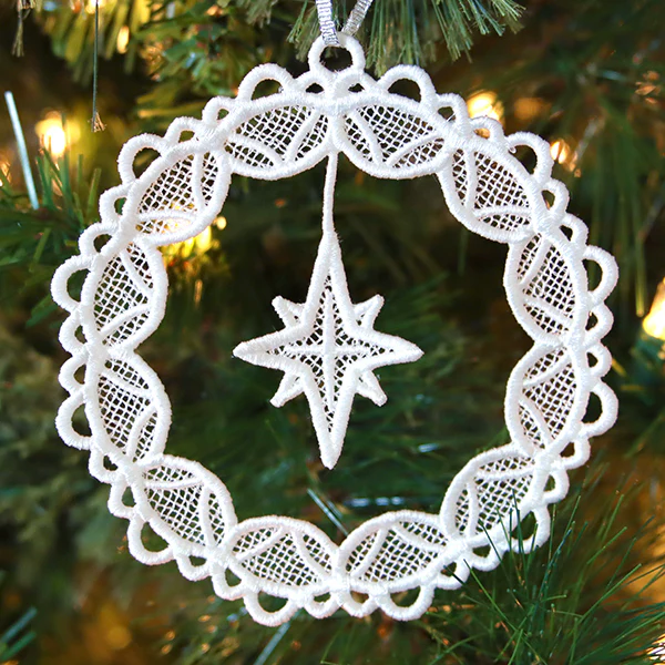 Shining Star Ornament (Lace) - Image 2