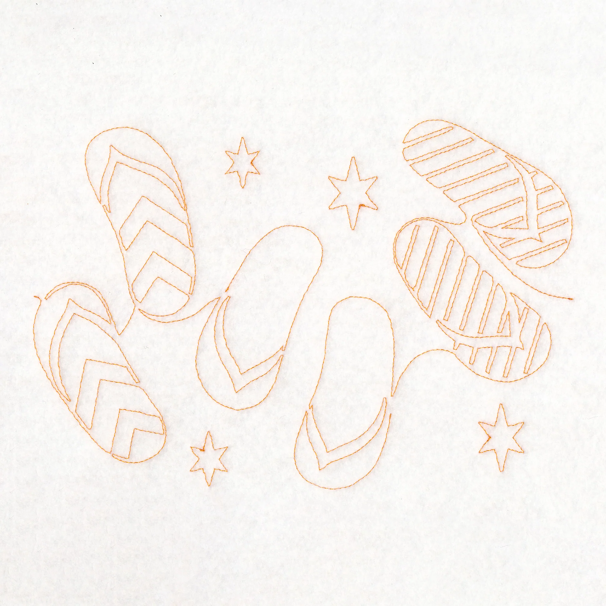 Simply Summer - Flip Flops (Edge-to-Edge Quilting) - Image 5