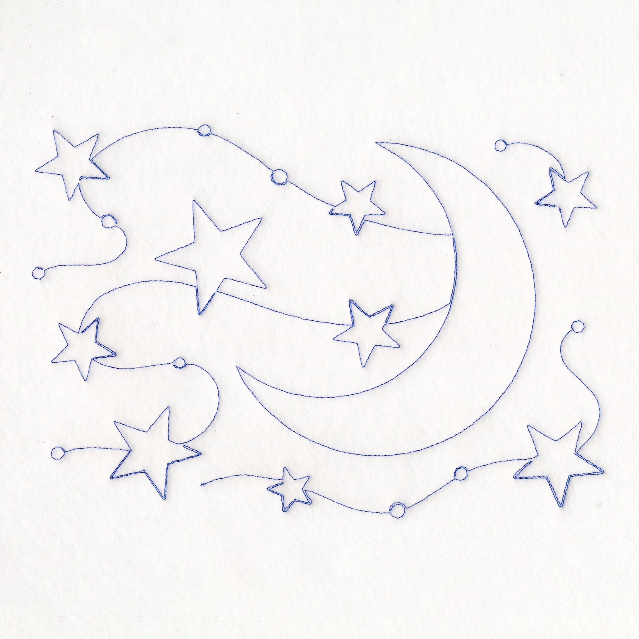 Simply Summer -Moon (Edge-to-Edge Quilting)