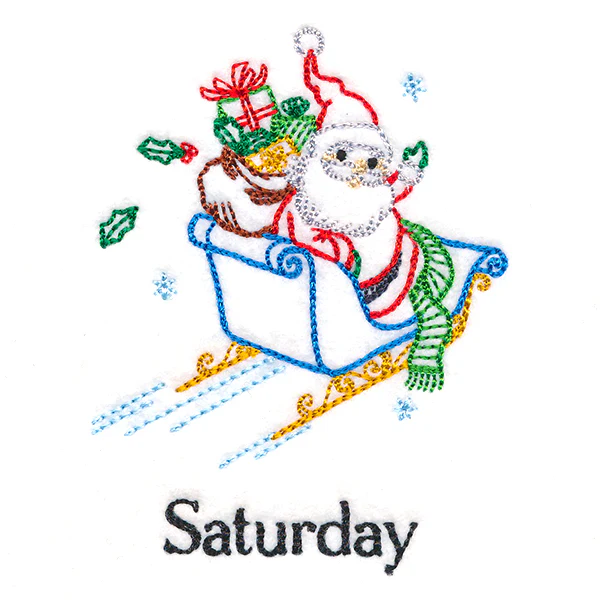 Sleigh-Riding Santa on Saturday (Vintage) - Image 3