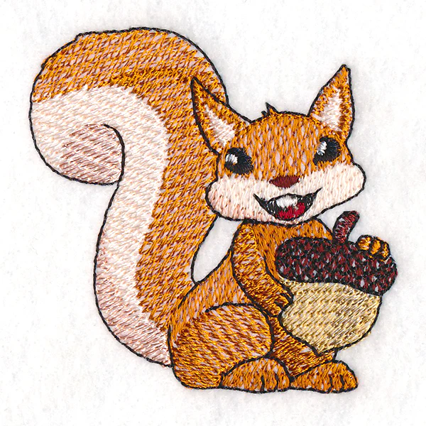 Smiling Squirrel with Acorn - Image 2