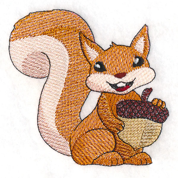 Smiling Squirrel with Acorn - Image 3