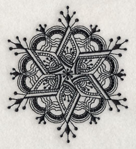 Snowflake Symphony 5 (Blackwork) - Image 4