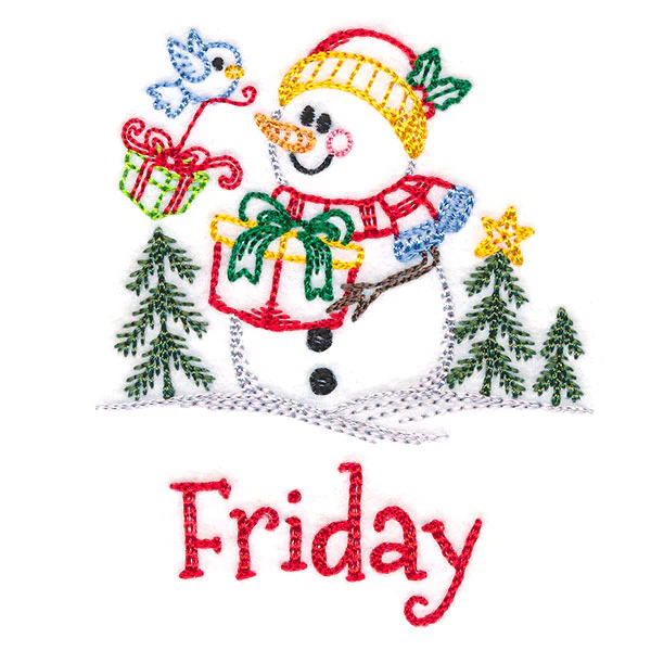 Snowman and Gift on Friday (Vintage) - Image 2