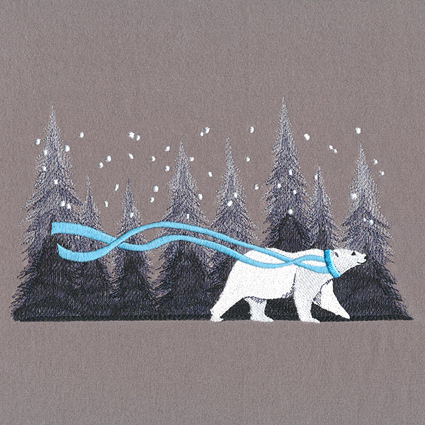 Snowy Forest Polar Bear - Image 2
