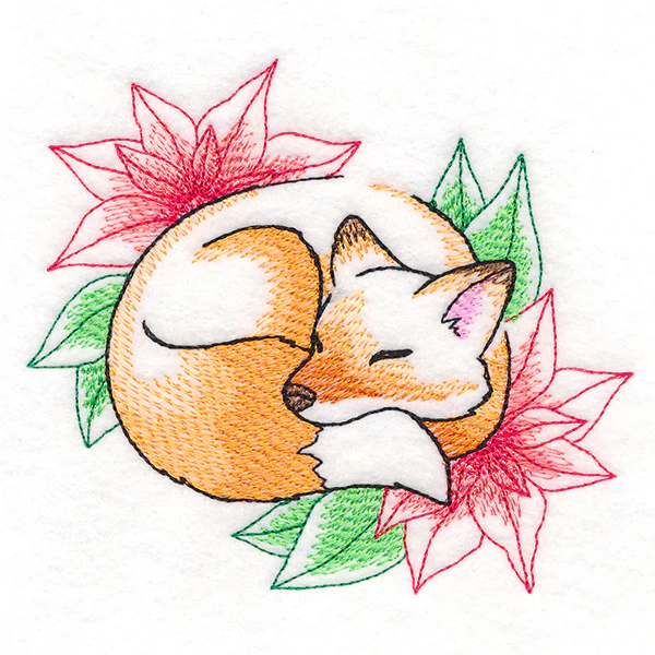 Soft Sleepy Christmas Fox - Image 4