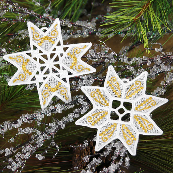 Sparkling Christmas Ornament (Lace) - Image 3