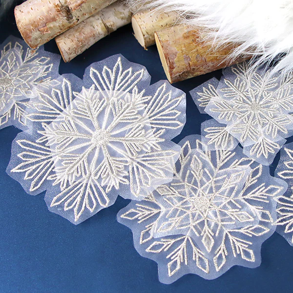 Sparkling Snowflake (Organza) - Image 5
