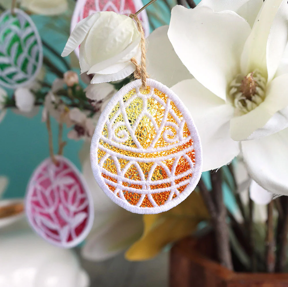 Spring Easter Egg Ornaments (Lace) Design Pack - Image 7