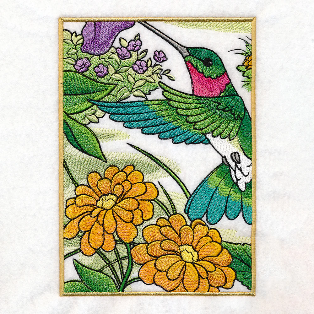 Spring Hummingbirds Panel Scene - Image 16