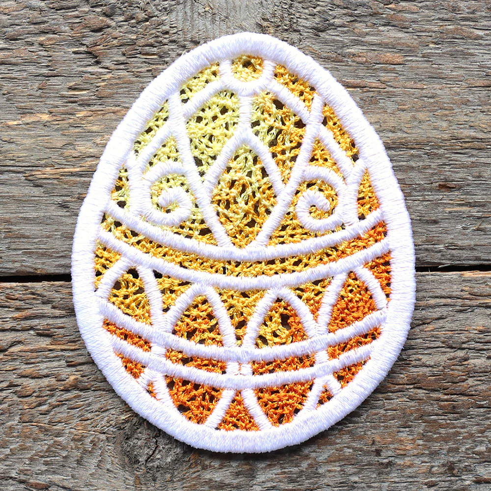 Spring Scrollwork Easter Egg Ornament (Lace) - Image 4