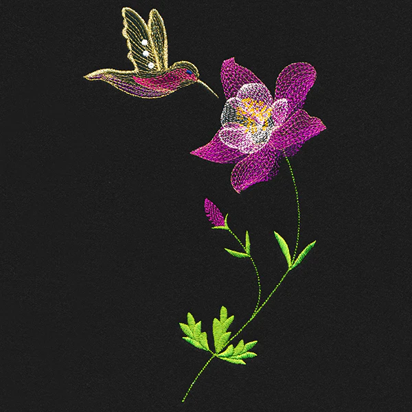 Springtime Treasures - Columbine and Hummingbird - Image 3