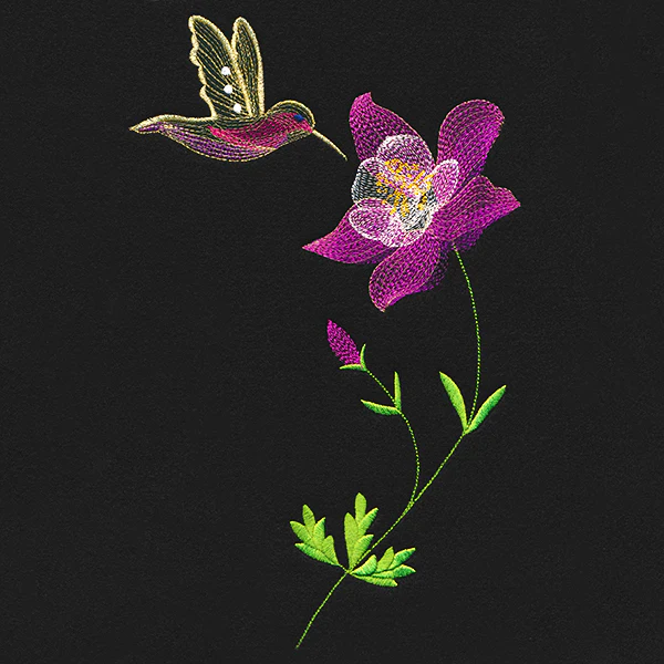 Springtime Treasures - Columbine and Hummingbird - Image 9