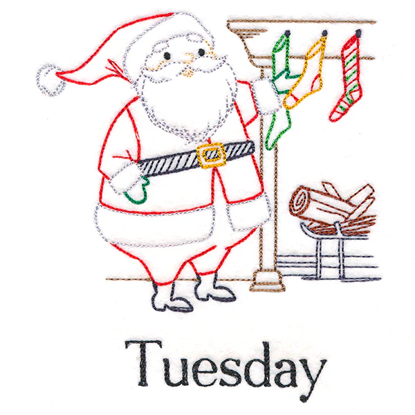 Stocking-Hanging Santa on Tuesday (Vintage) - Image 3