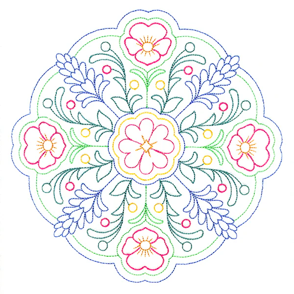 Summer Bouquet Medallion (Vintage) - Image 6