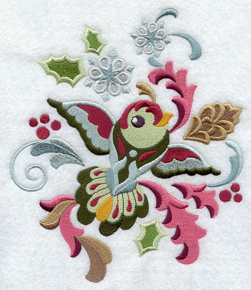 Suzani Christmas Bird - Snowflakes - Image 2