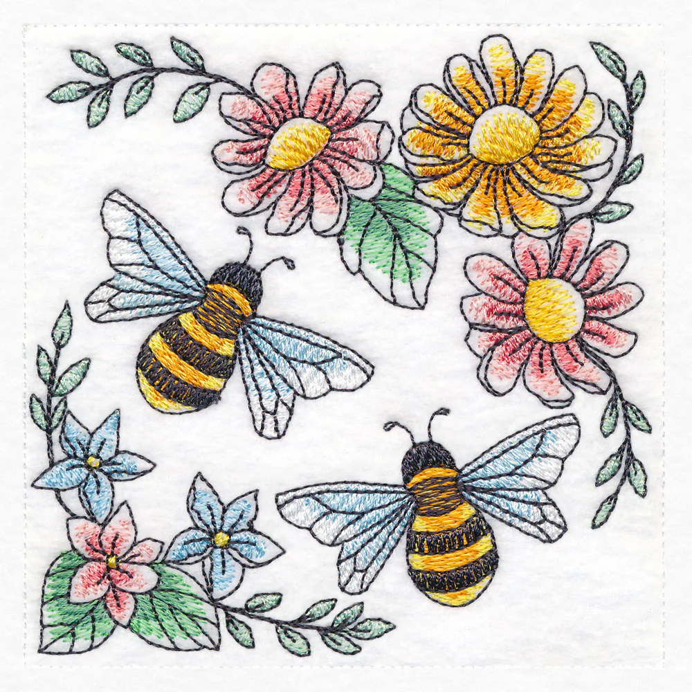 Sweet as Can Bee Honeybee and Blooms 2 - Image 6