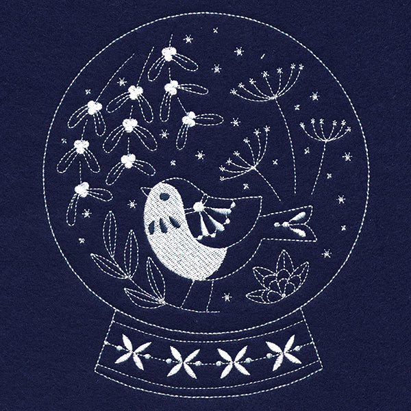 Sweet Bird Snowglobe (Whitework) - Image 4