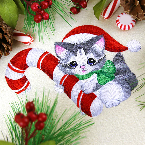 Sweet Candy Cane Kitten - Image 8