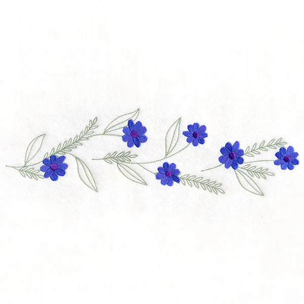 Sweet Delicate Flowers Border