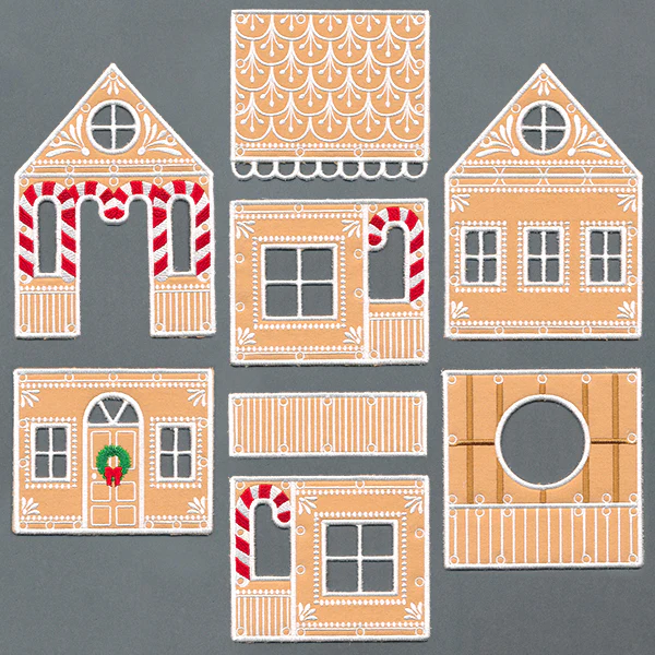 Sweet Gingerbread House in 3D (In-the-Hoop) - Image 2