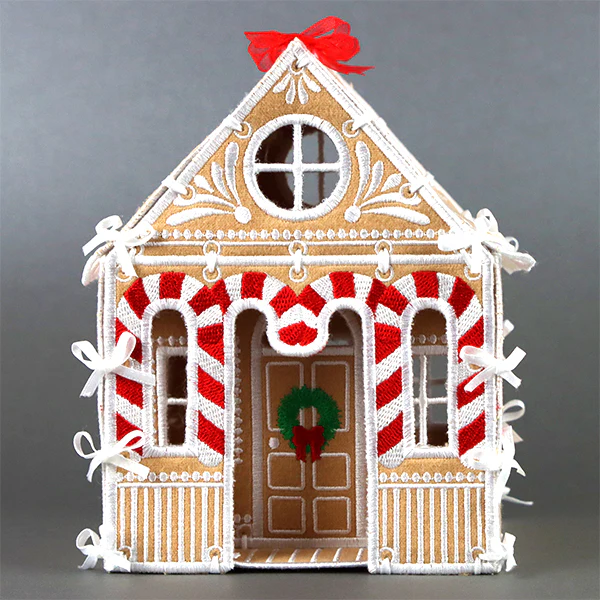 Sweet Gingerbread House in 3D (In-the-Hoop) - Image 4