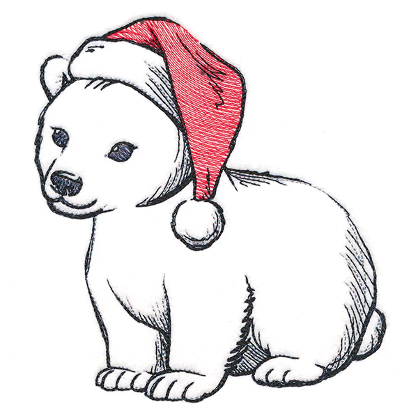 Sweet Santa Polar Bear - Image 2