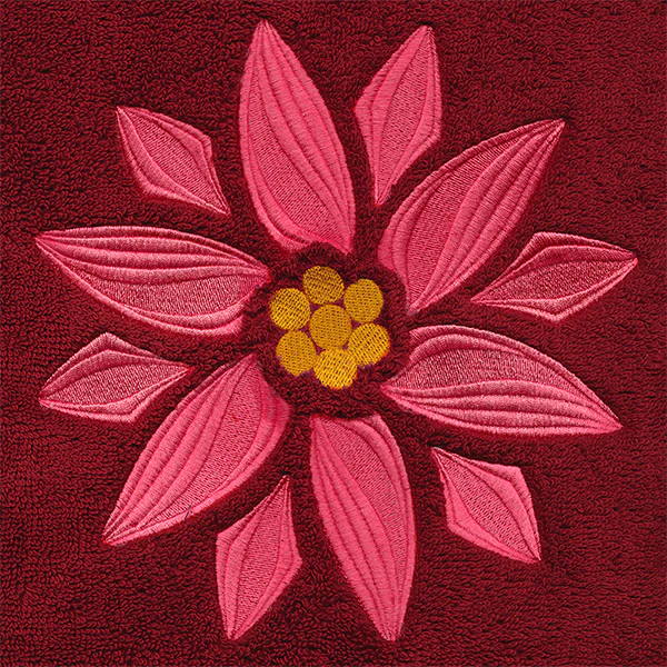 Swirling Christmas Poinsettia