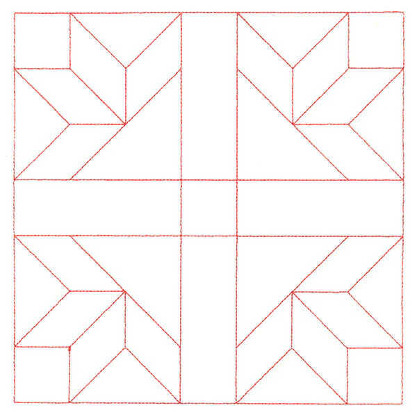 Traditional Quilting II - Goose Tracks (Double Run)