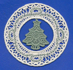 Tree Ornament (Battenburg Lace) - Image 3