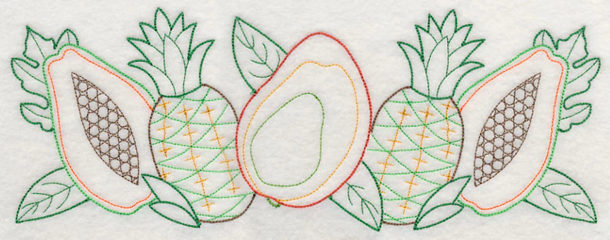 Tropical Fruit Border (Vintage) - Image 6