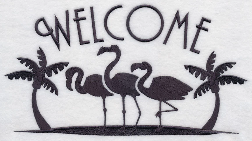Tropical Welcome - Flamingos - Image 5