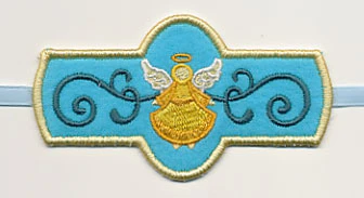Trumpeting Angel Napkin Ring (In-the-Hoop)