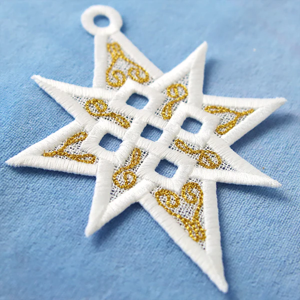 Twinkling Star of Bethlehem Ornament (Lace) - Image 11