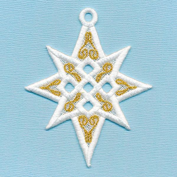 Twinkling Star of Bethlehem Ornament (Lace) - Image 6