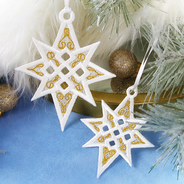 Twinkling Star of Bethlehem Ornament (Lace) - Image 7