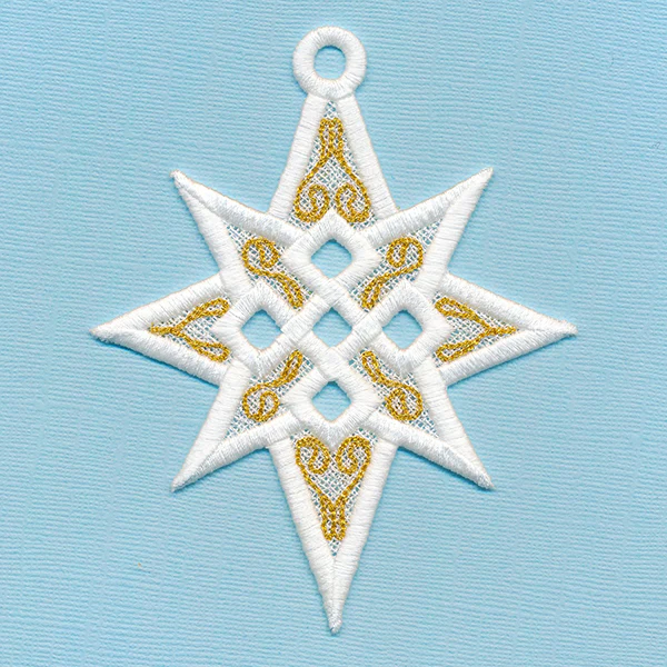 Twinkling Star of Bethlehem Ornament (Lace) - Image 9