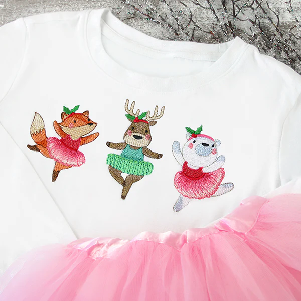 Twirling Christmas Ballerinas Trio - Image 10